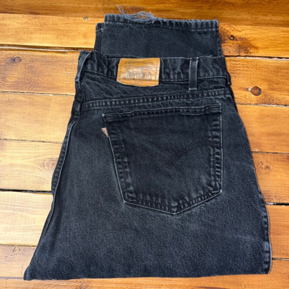 Levi's 545 Loose Fit Jeans Mens 42x36 Black Vintage Denim 1990s 00545-0260